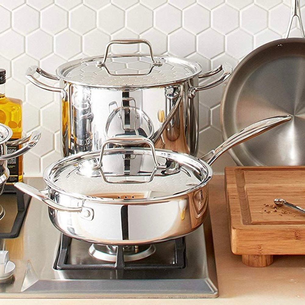 Stone&Beam Tri-Ply Stainless 5qt Saute Pan & Lid - Picture 16 of 16